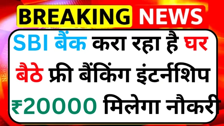 SBI Bank Internship program 2025